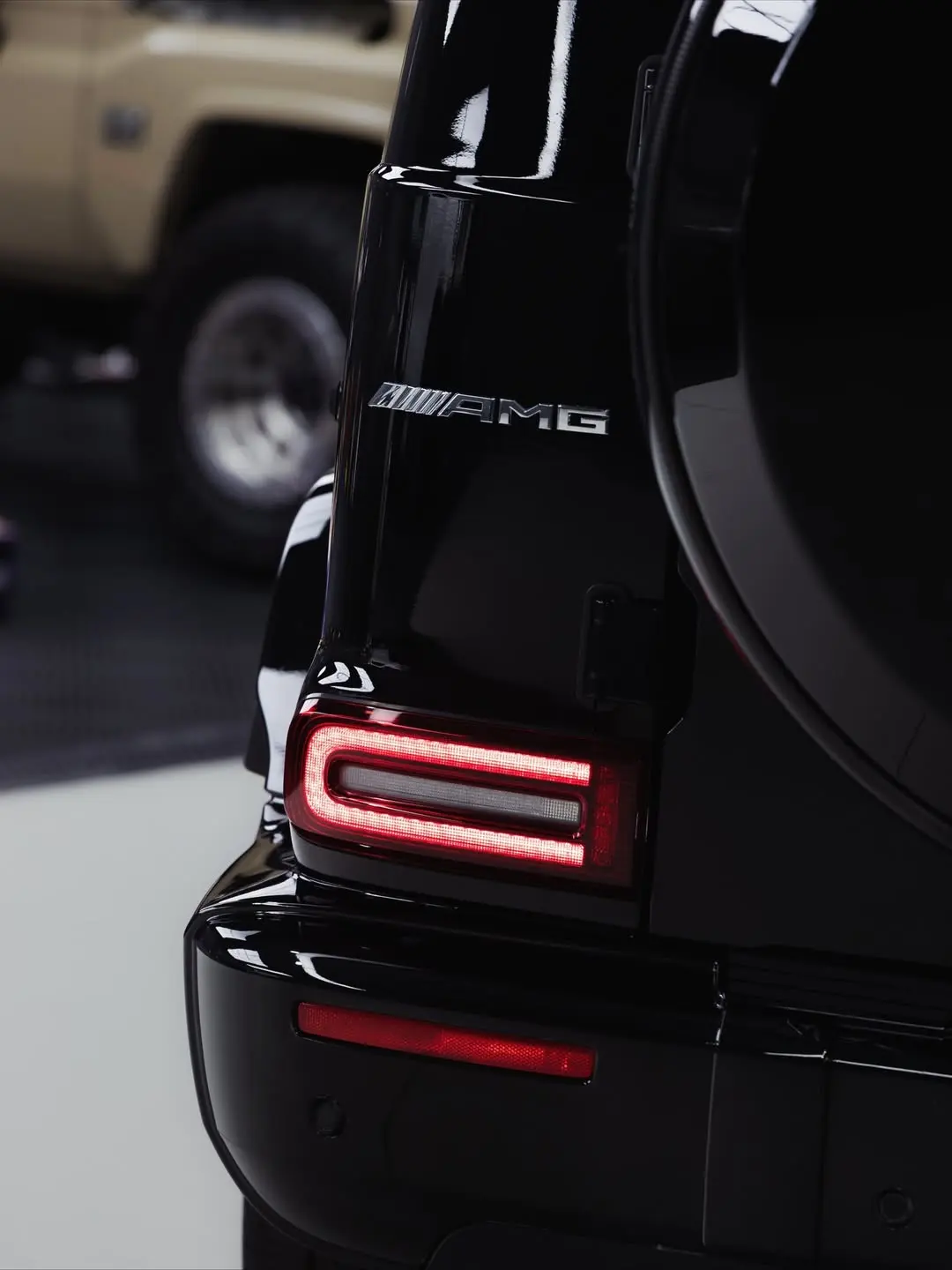 Mercedes-AMG G63, the badge on the spare wheel cover.