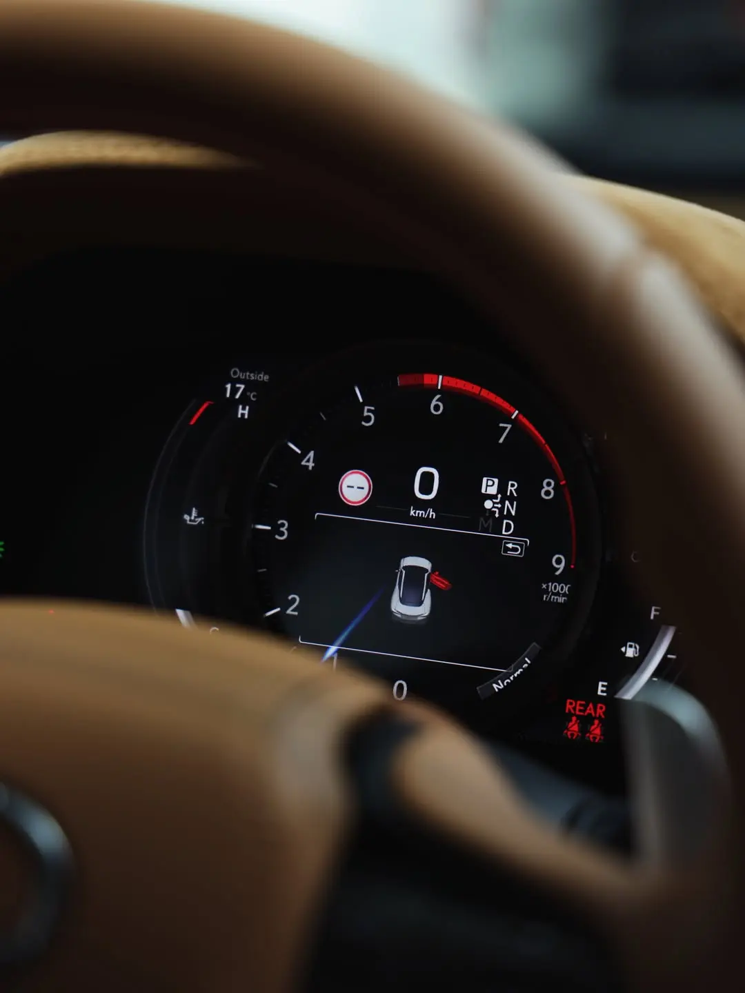 Lexus LC500, the instrument cluster.