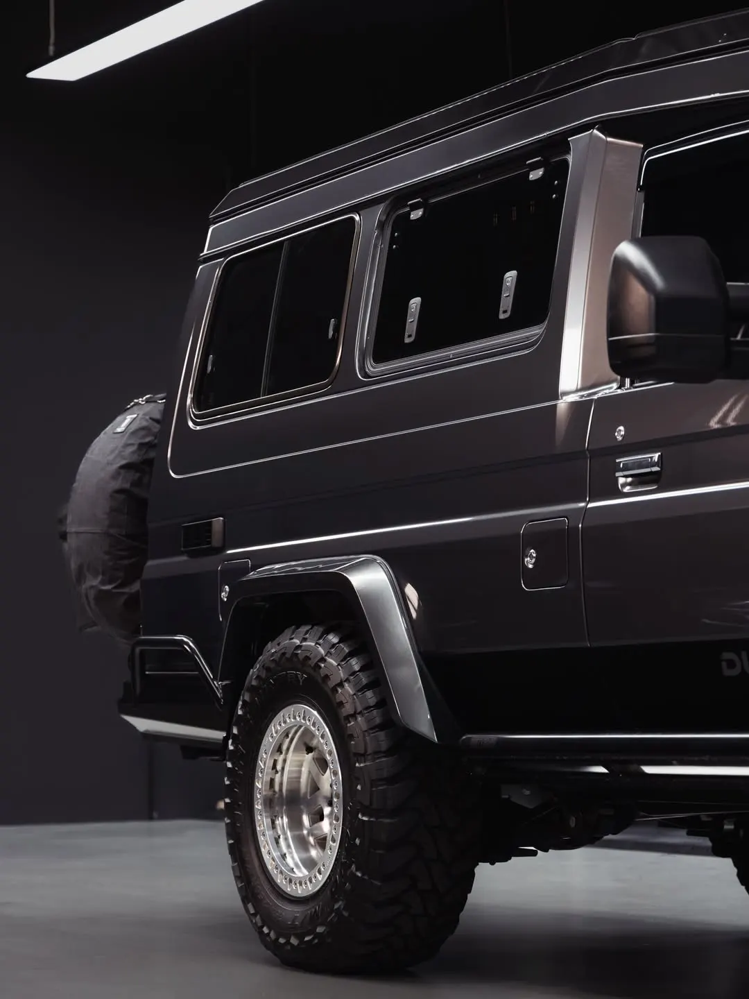 Side profile of the Toyota Troopy in Metallic Tungsten Steel film