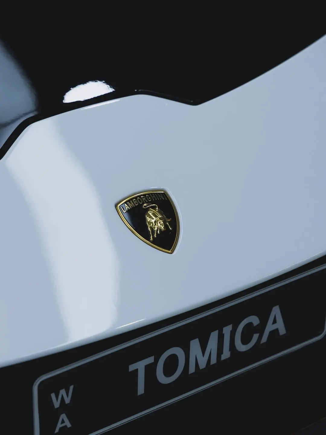 Lamborghini Huracán Tecnica, the badge on the bonnet.