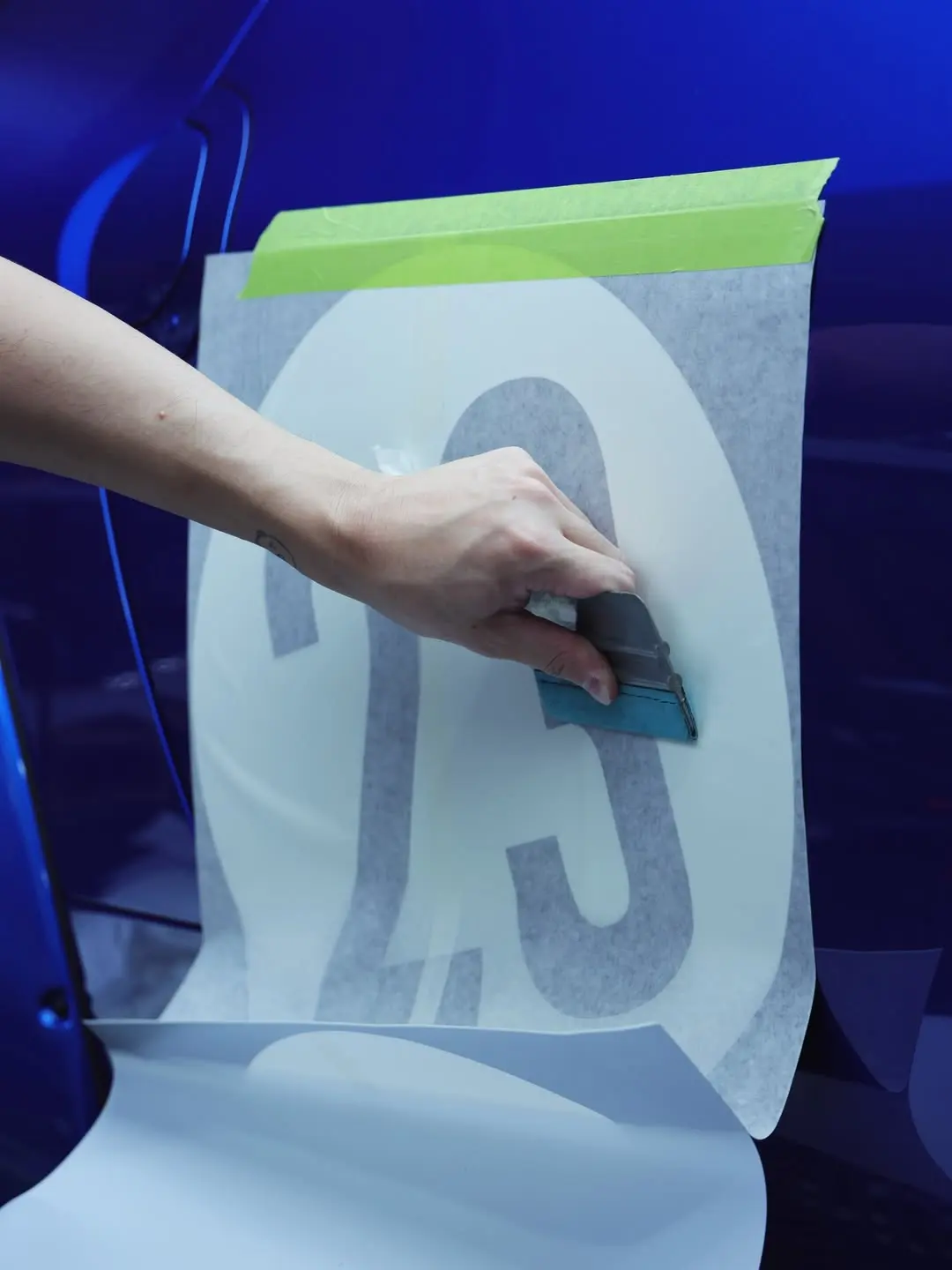 Nissan Z Liberty Walk, the race number being laid on.
