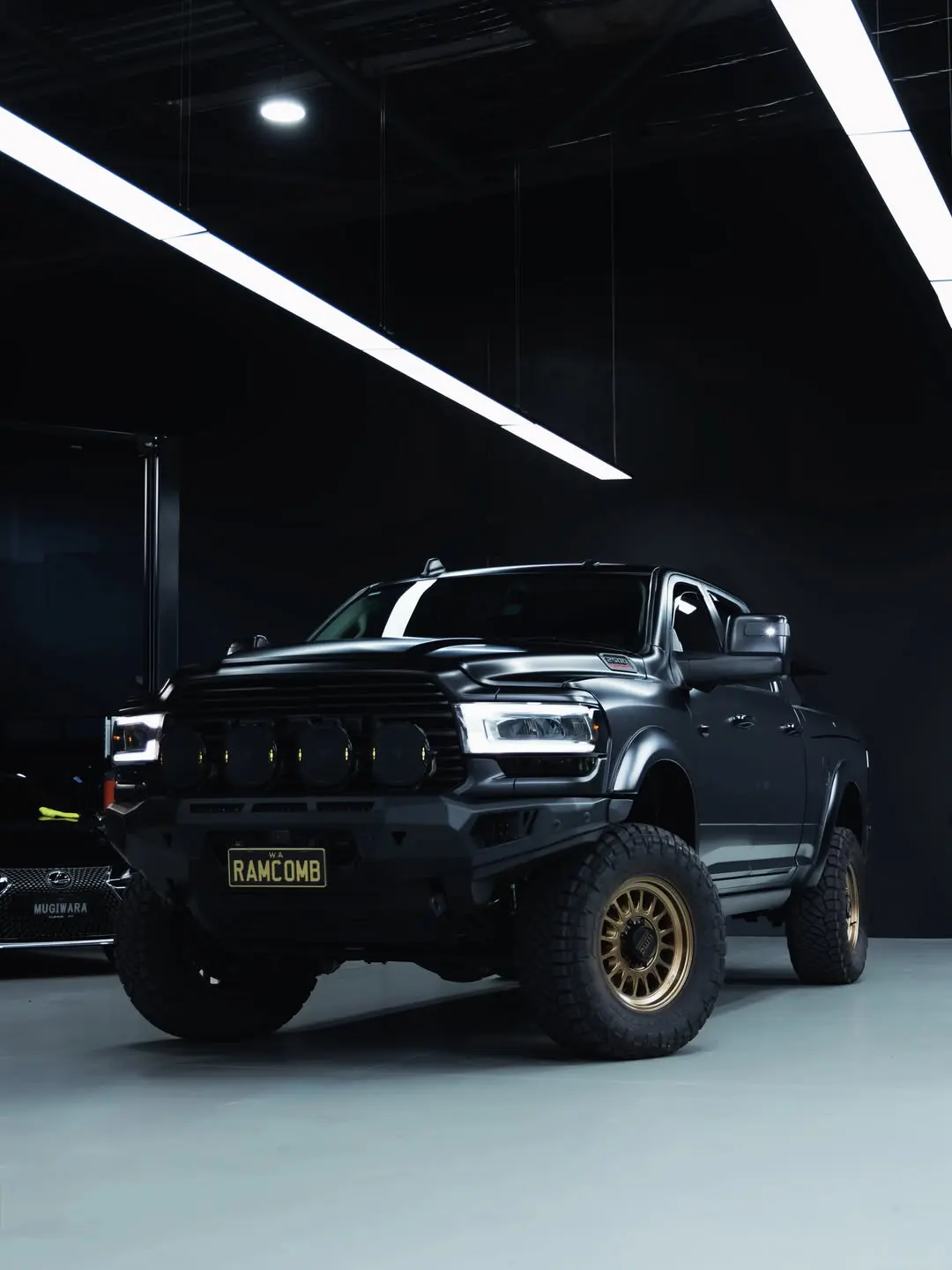 RAM 2500 Heavy Duty, the truck in the workshop.