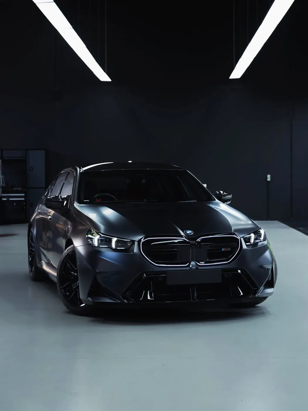 BMW M5 finished in matte paint protection film