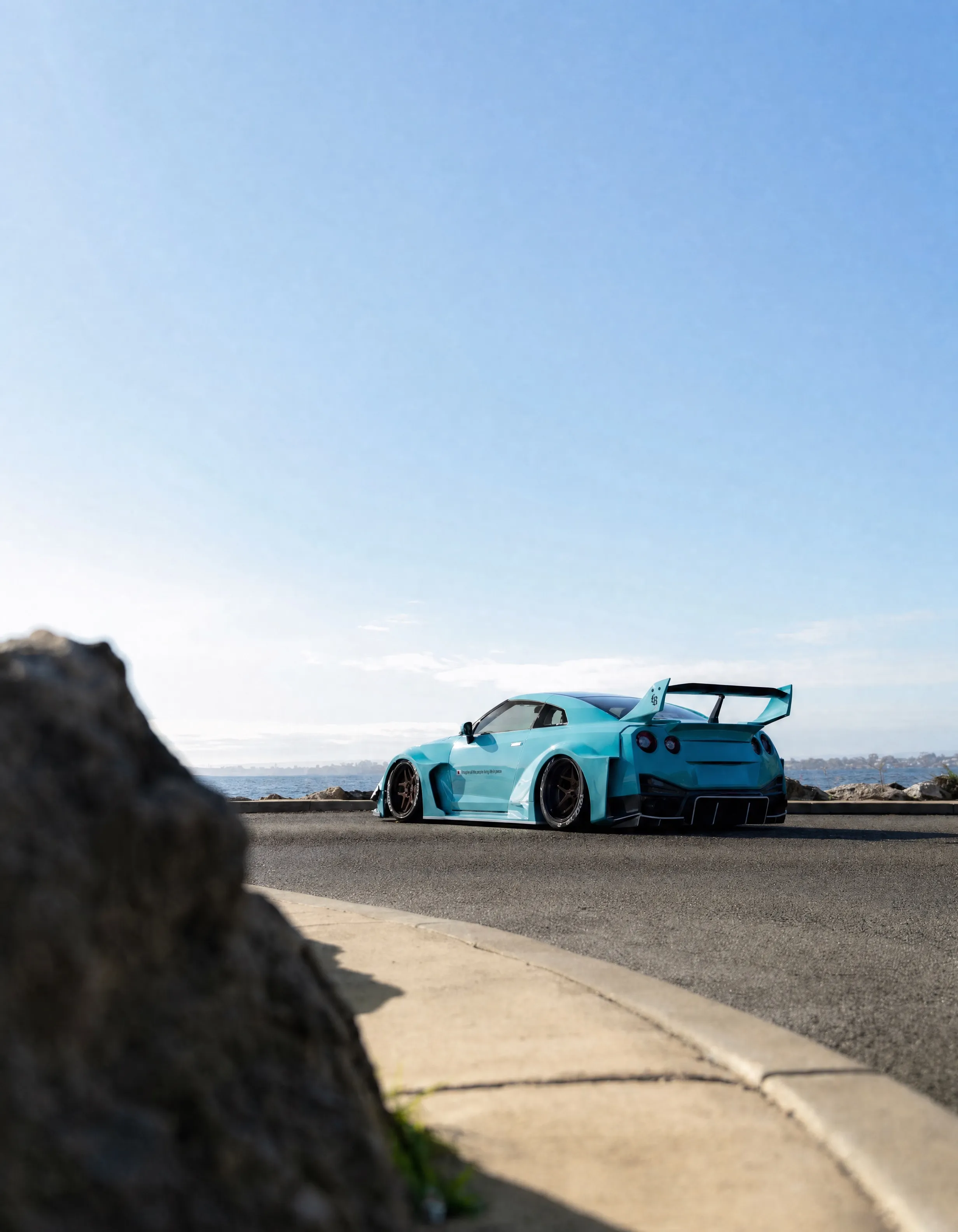 Liberty Walk Nissan GT-R wrapped in Caribbean Sea by MAS Project