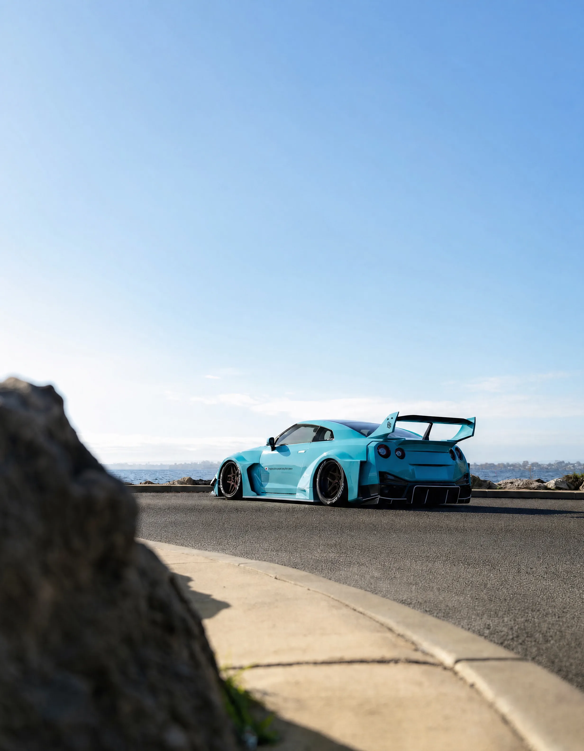 Liberty Walk Nissan GT-R wrapped in Caribbean Sea by MAS Project