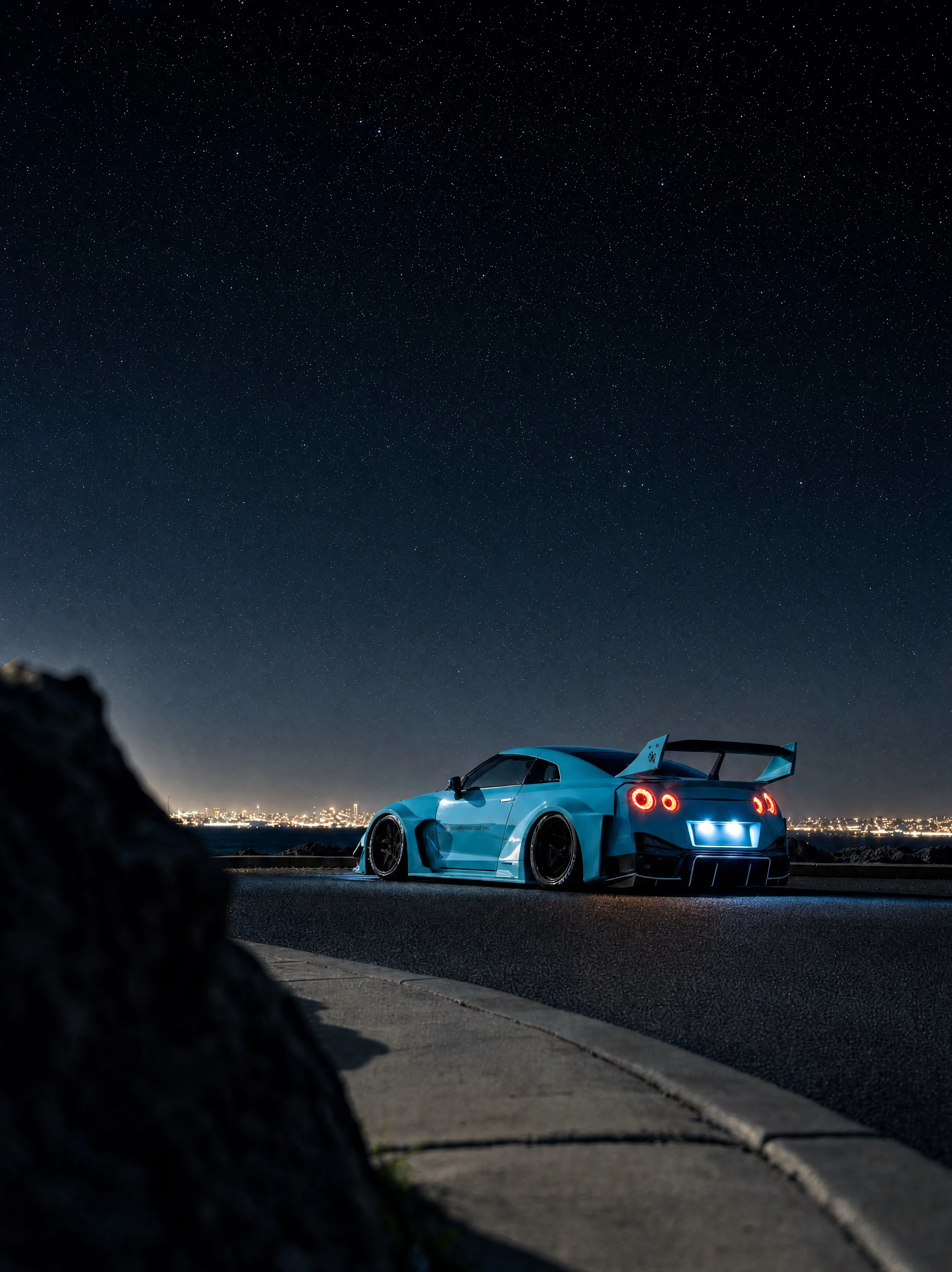 Liberty Walk Nissan GT-R wrapped in Caribbean Sea by MAS Project