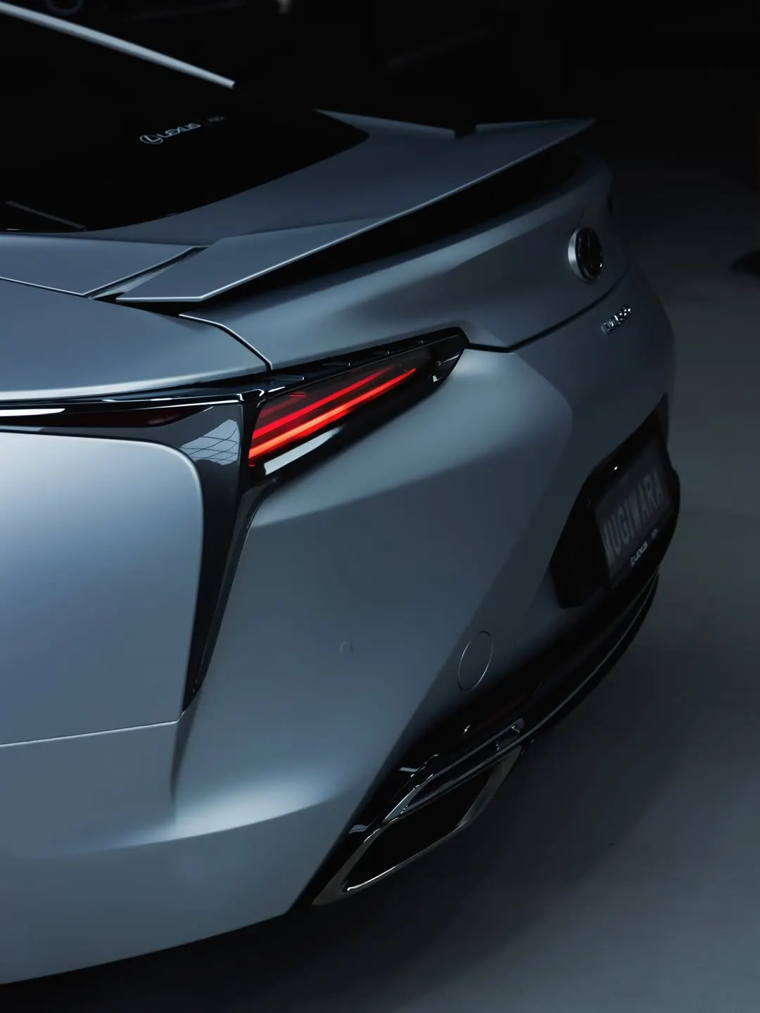 Lexus LC500 after a satin silver colour change wrap