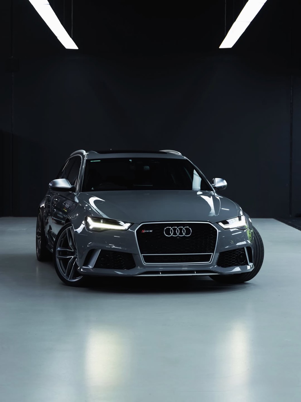 Audi RS6 wrapped in full-body gloss clear paint protection film
