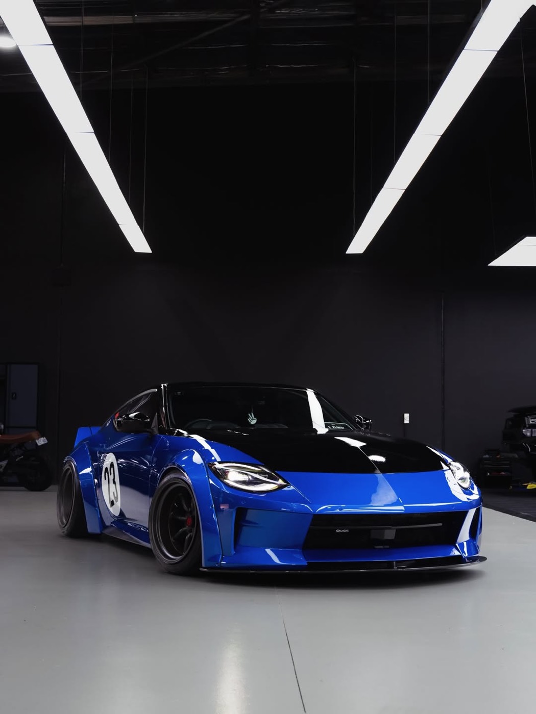 Liberty Walk Nissan Z with full-coverage paint protection film